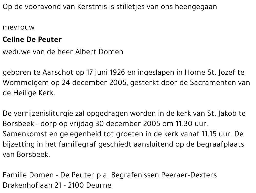 De Peuter Celine