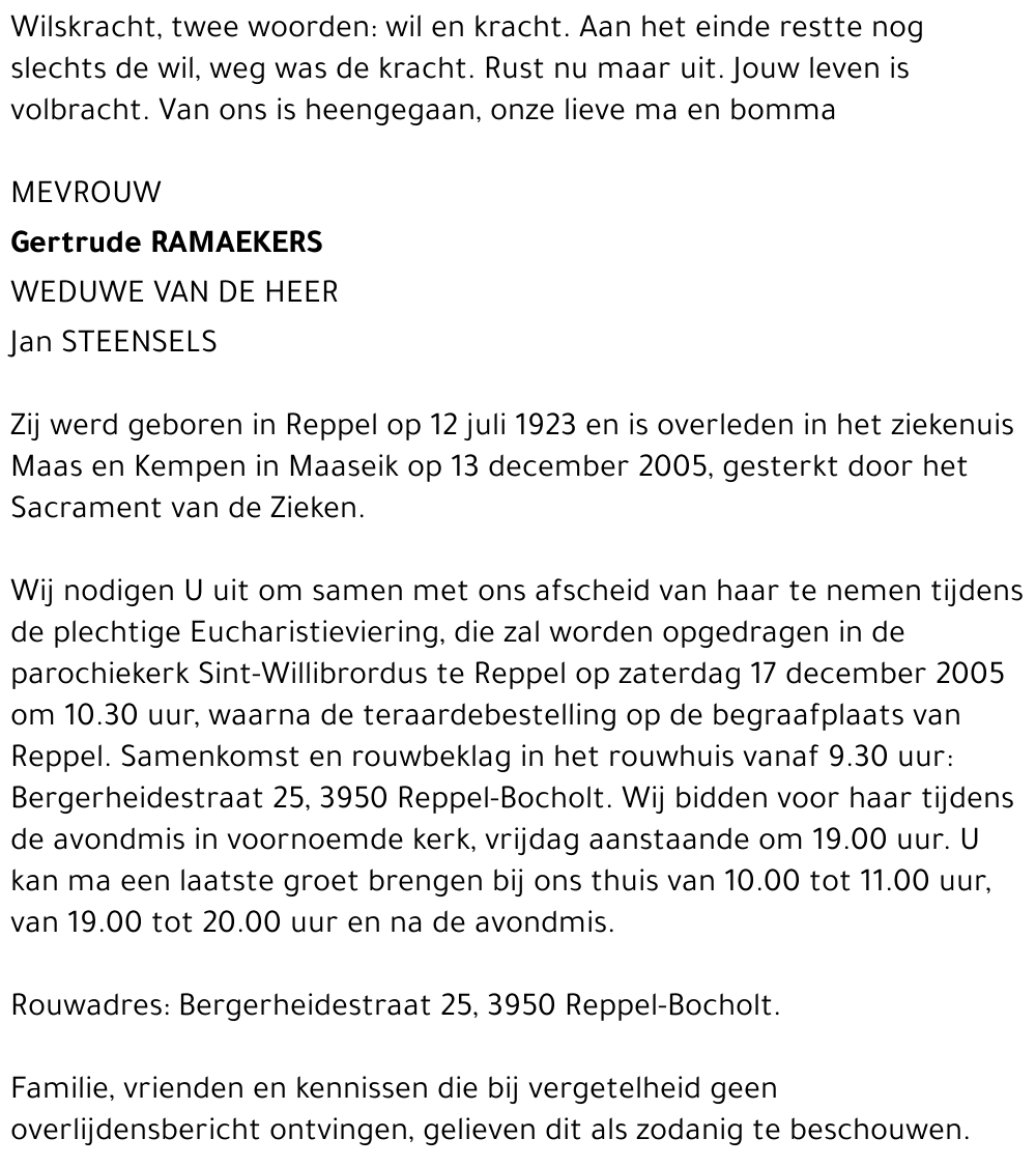 Gertrude Ramaekers