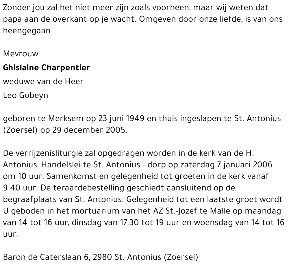 Ghislaine Charpentier