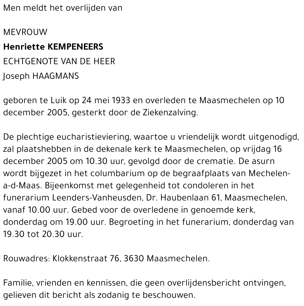 Henriette Kempeneers