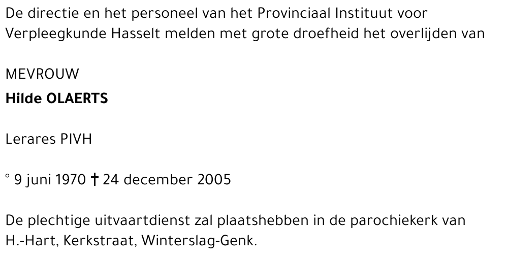 Hilde Olaerts