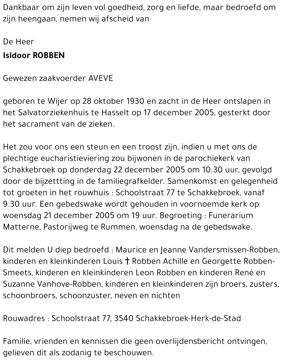 Isidoor Robben