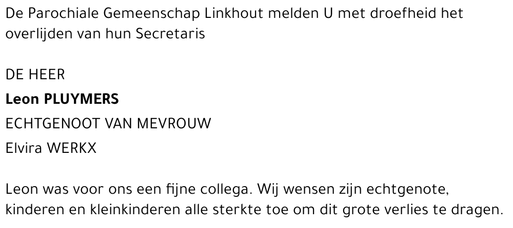 Leon Pluymers (parochie)