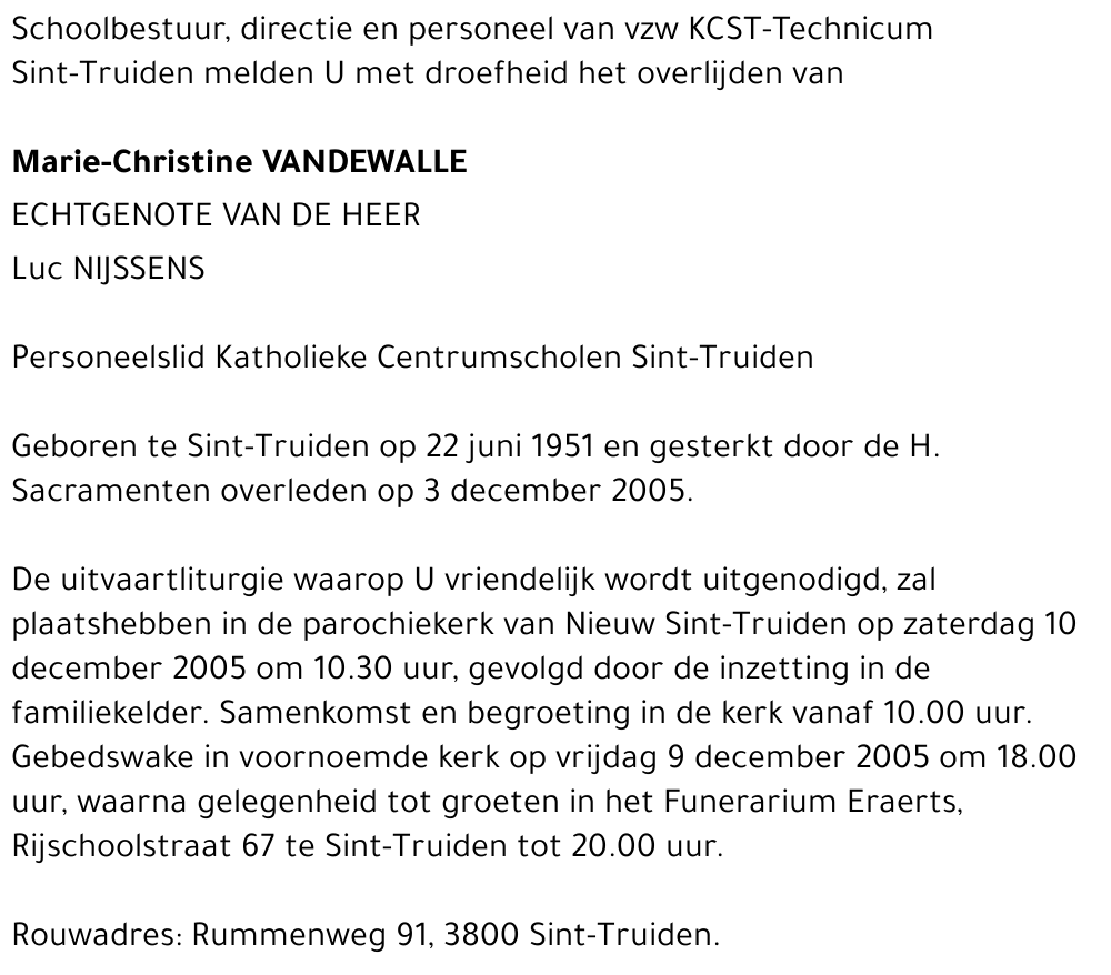 Marie-Christine Vandewalle