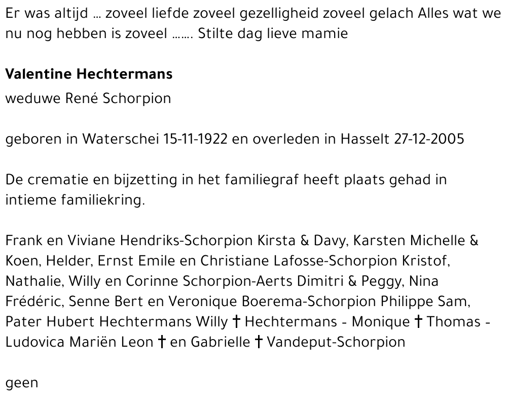 Valentine Hechtermans