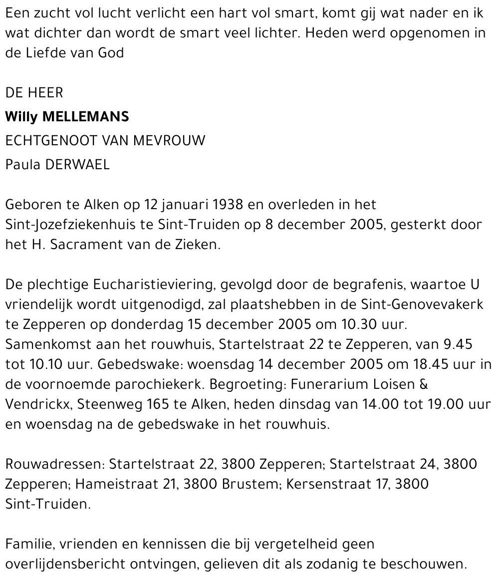 Willy Mellemans