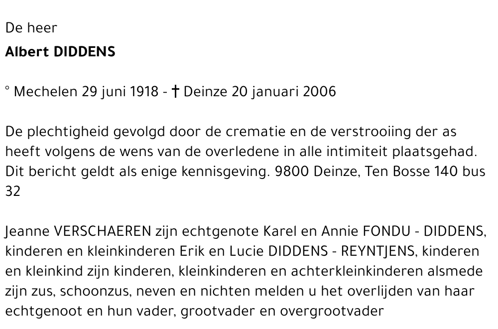 Albert DIDDENS