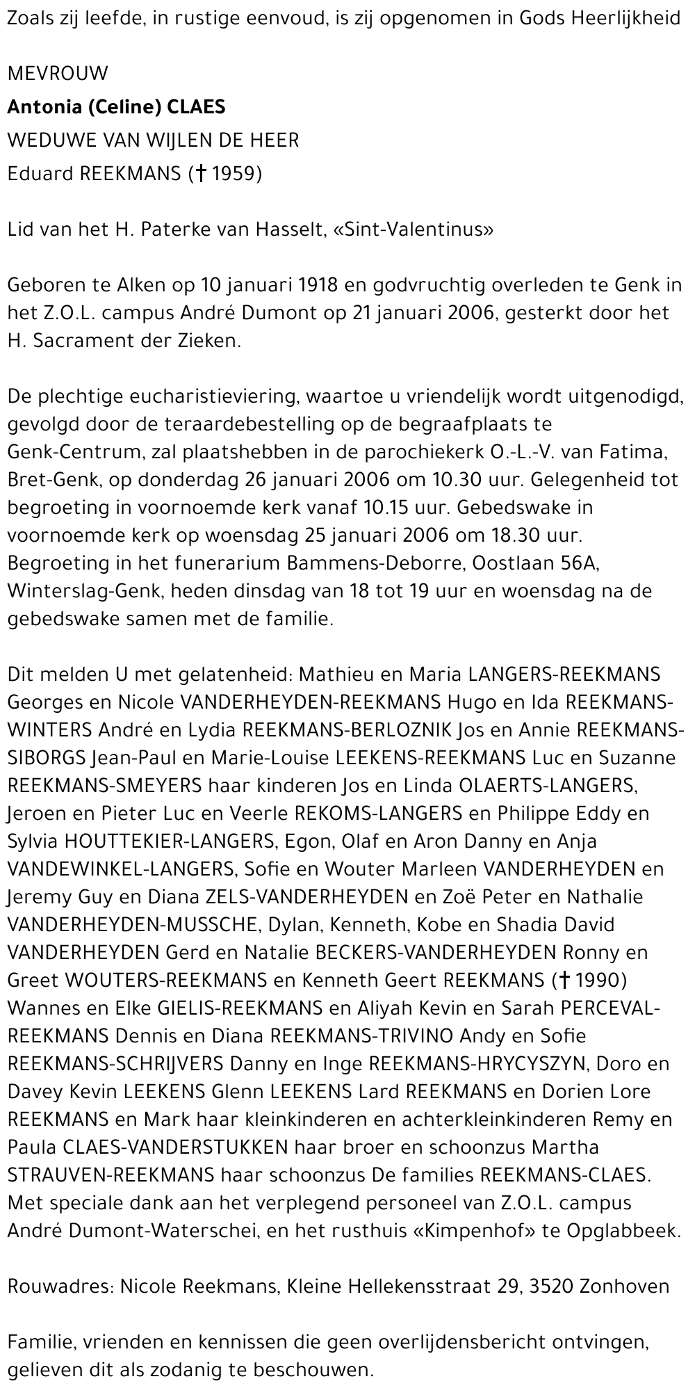 Antonia Celine Claes