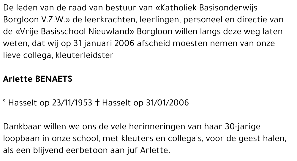 Arlette Benaets (school)