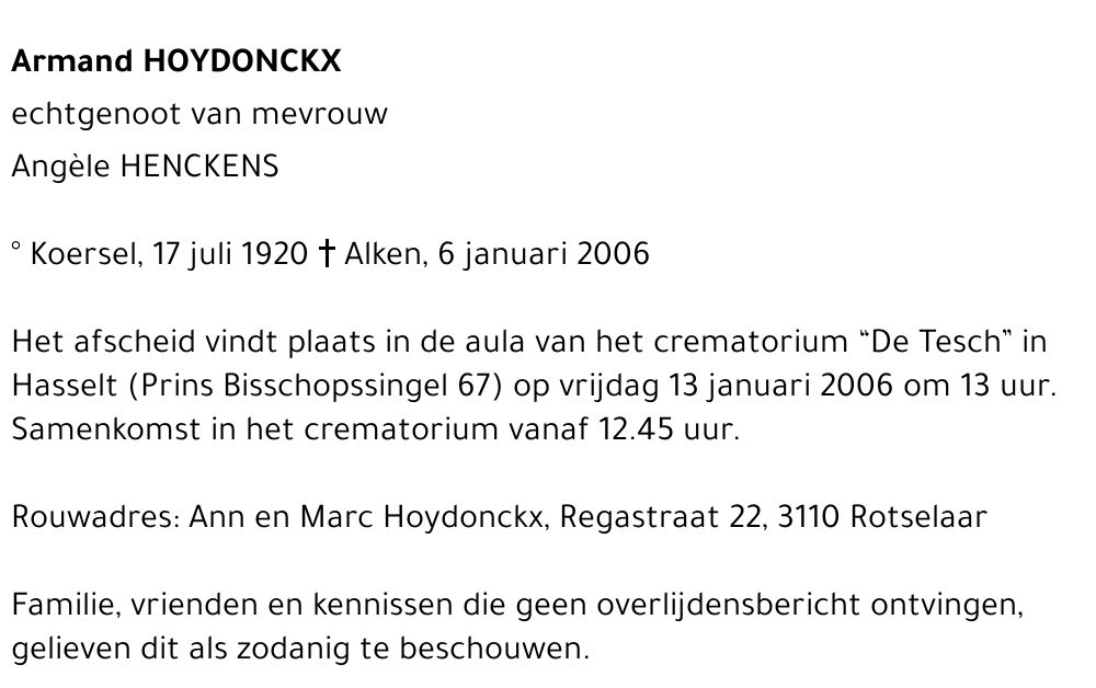 Armand Hoydonckx