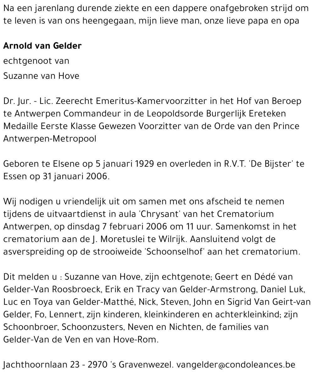 Arnold van Gelder