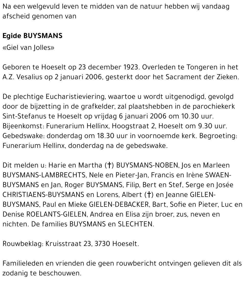 Egide Buysmans