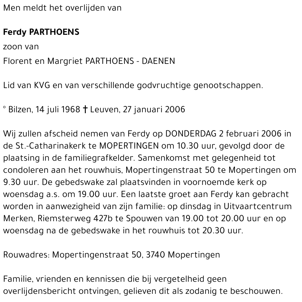 Ferdy Parthoens