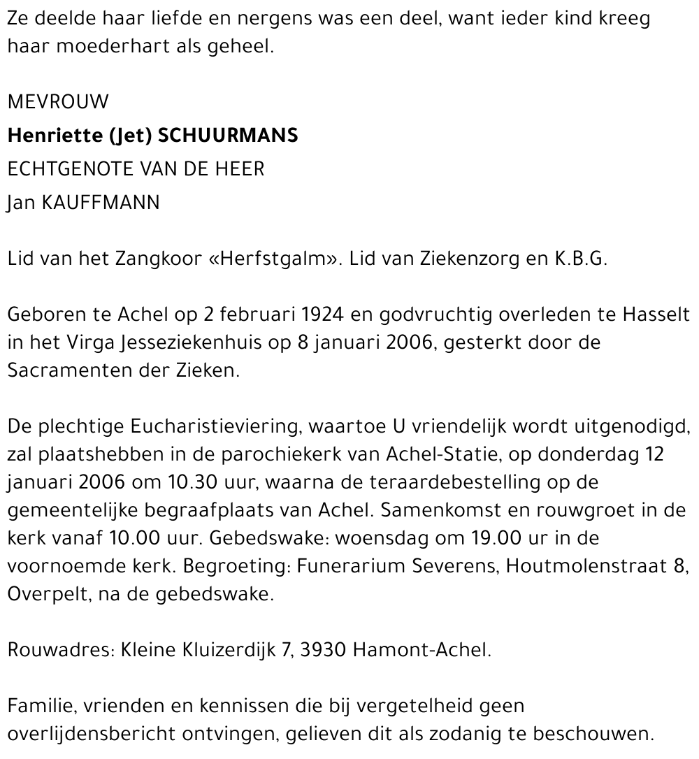 Henriette Schuurmans