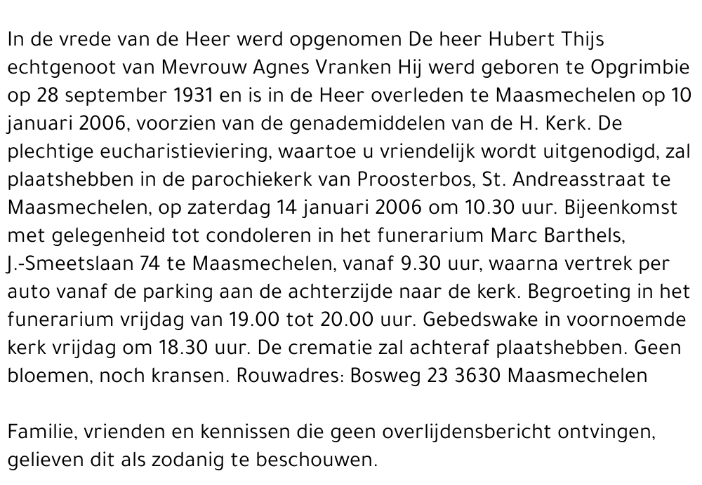 Hubert Thijs