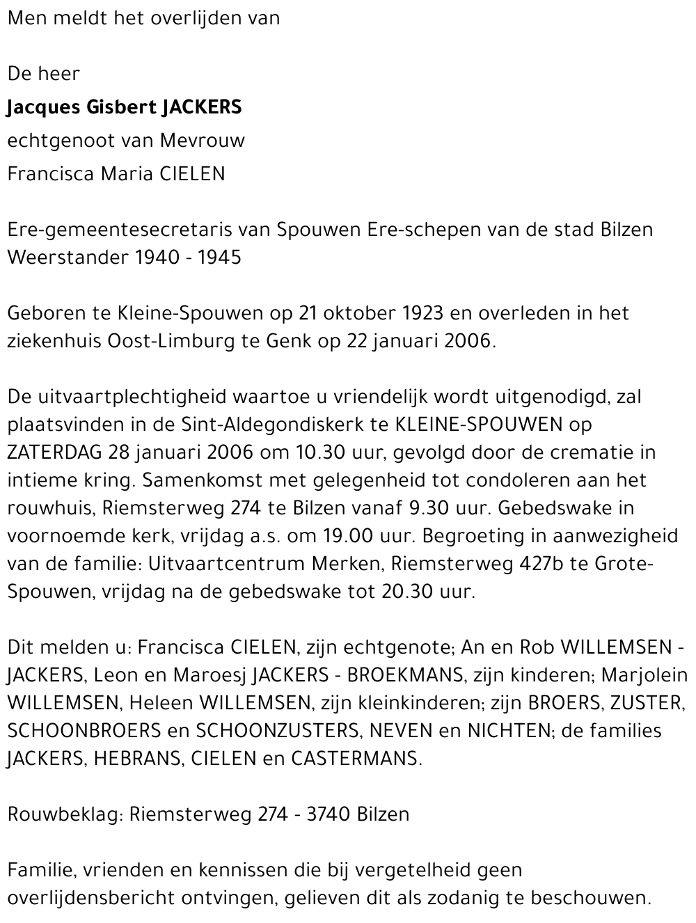 Jacques Gisbert Jackers