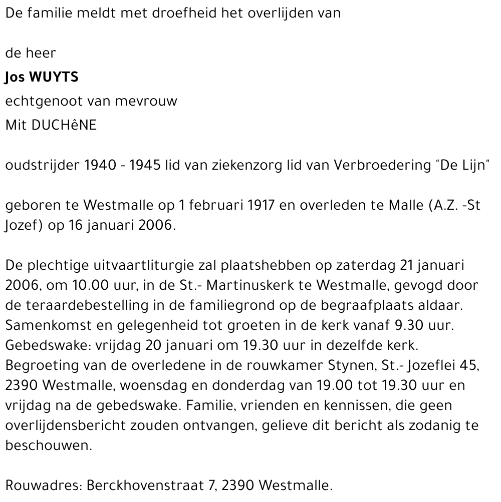 Jos WUYTS