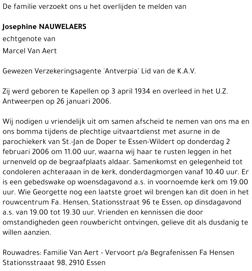 Josephine NAUWELAERS