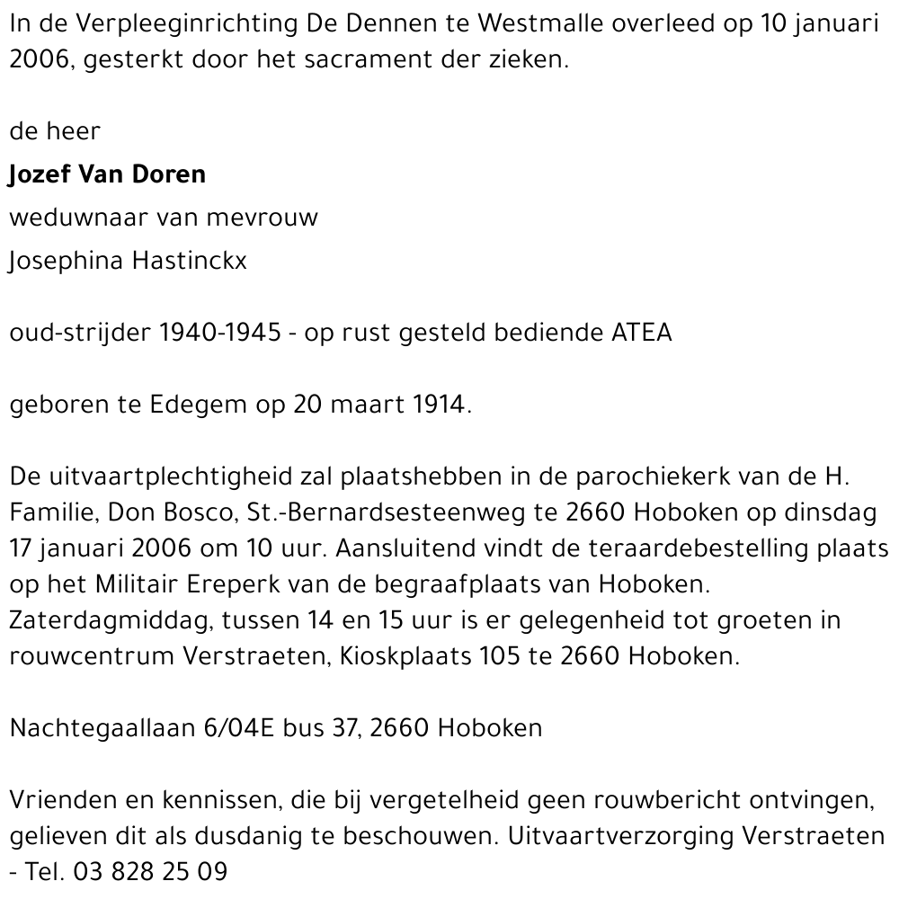 Jozef Van Doren