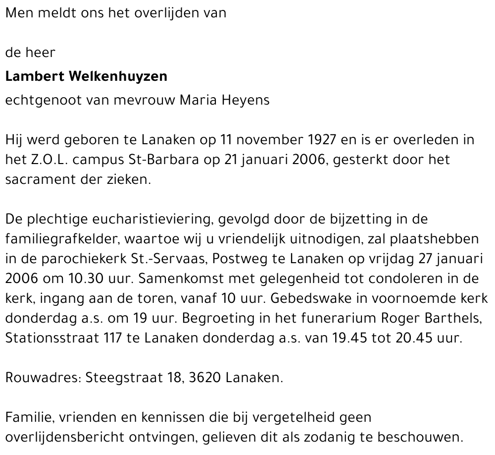 Lambert Welkenhuyzen