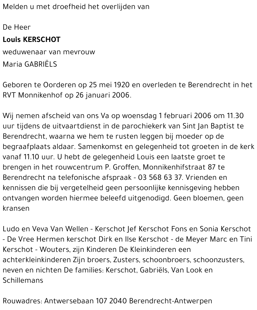 Louis KERSCHOT