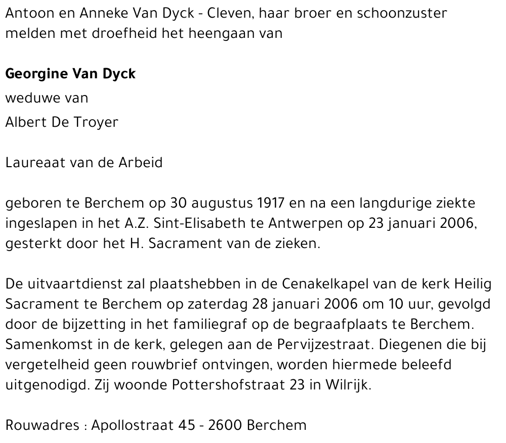 Ludovica Georgina VAN DYCK