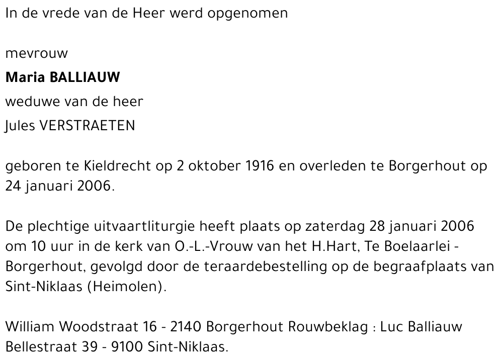 Maria BALLIAUW