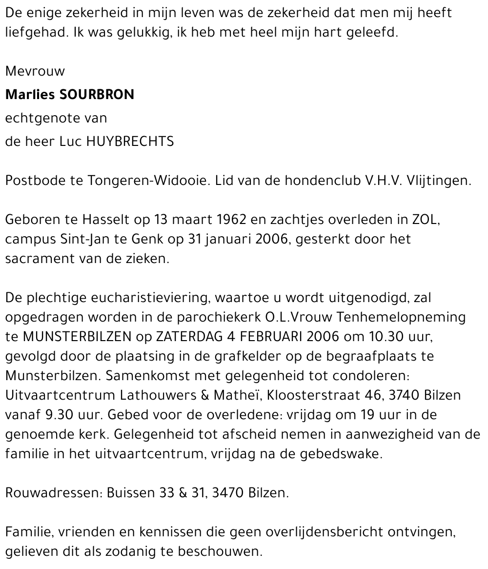 Marlies SOURBRON