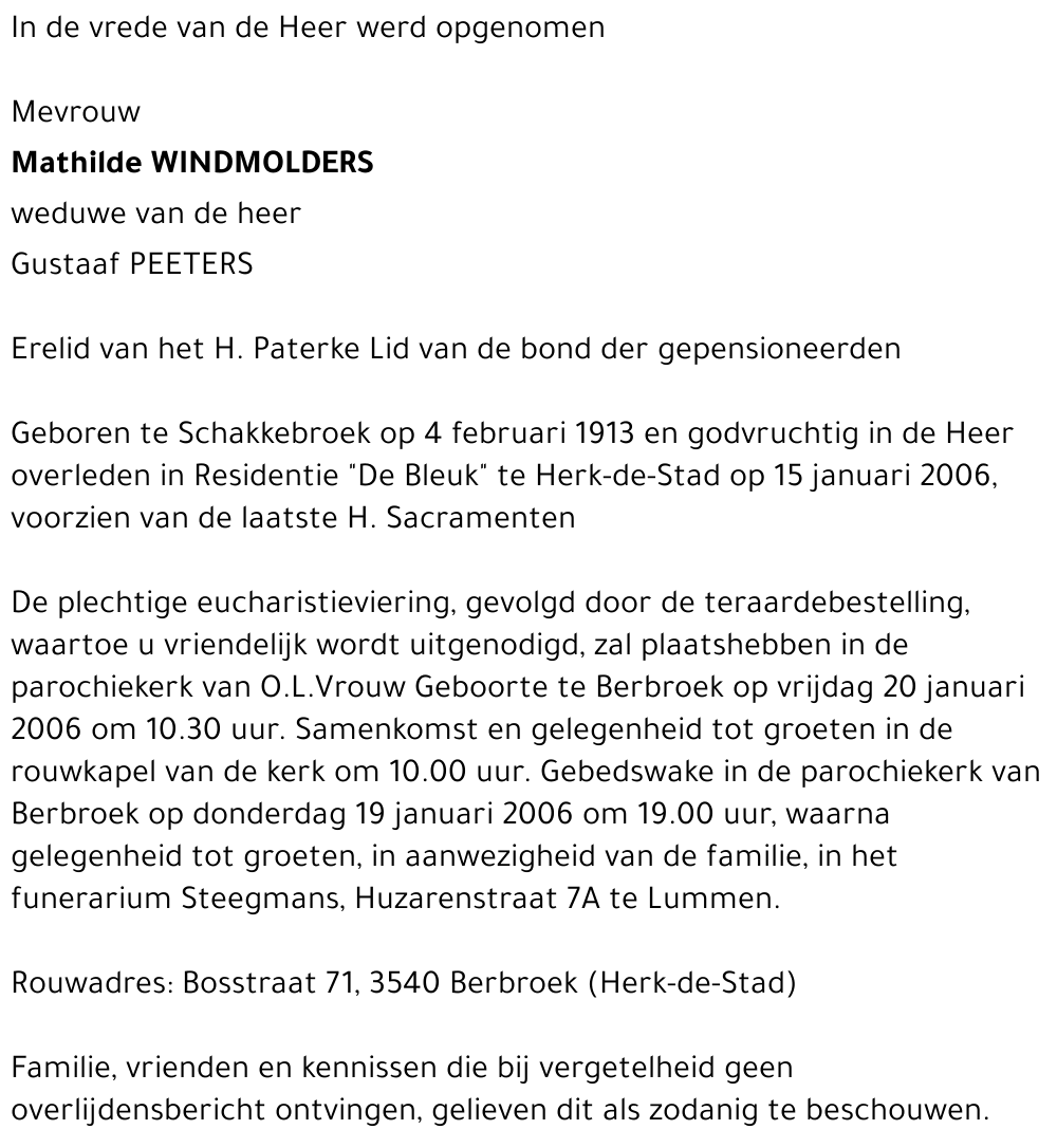 Mathilde Windmolders