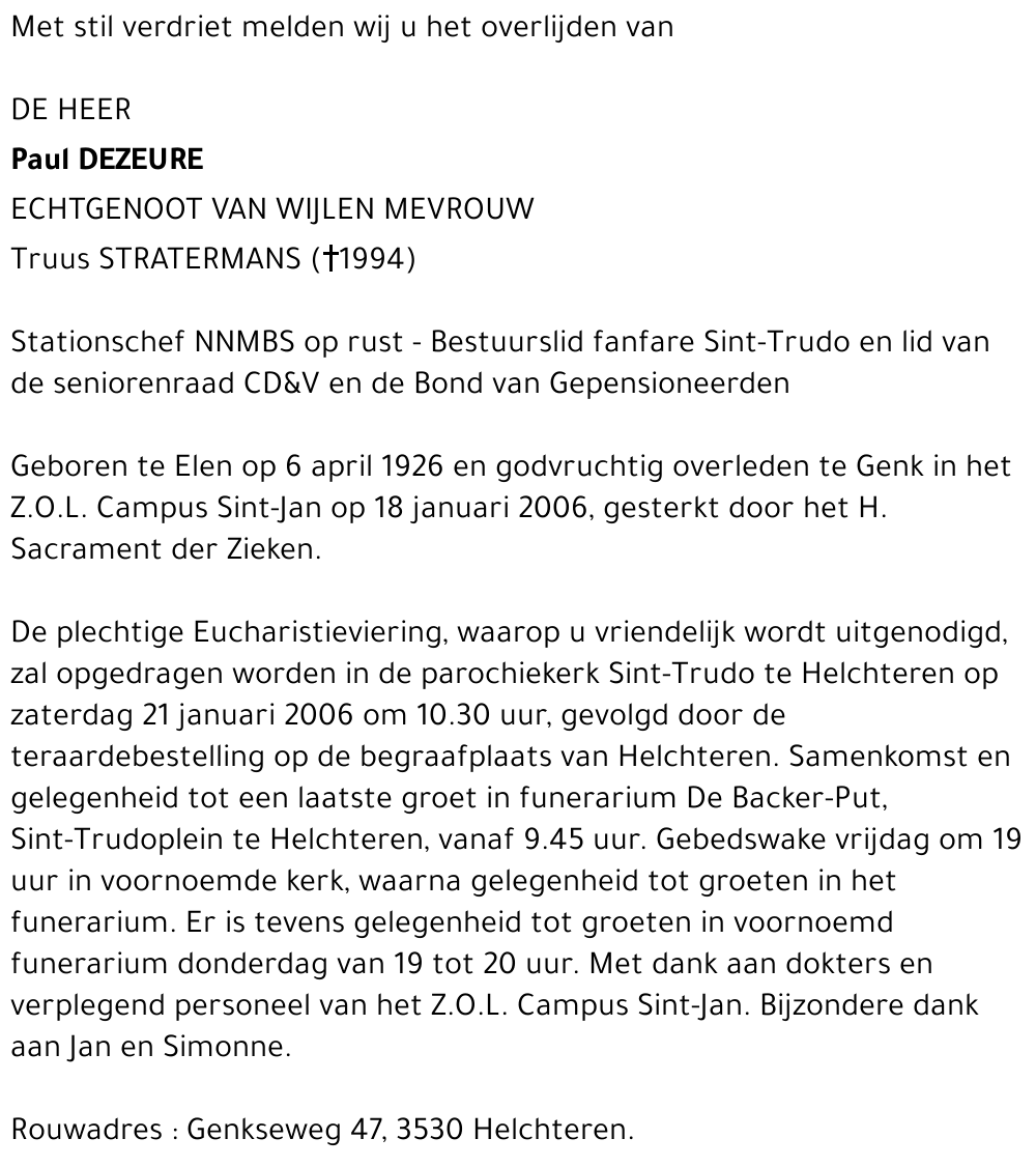 Paul Dezeure