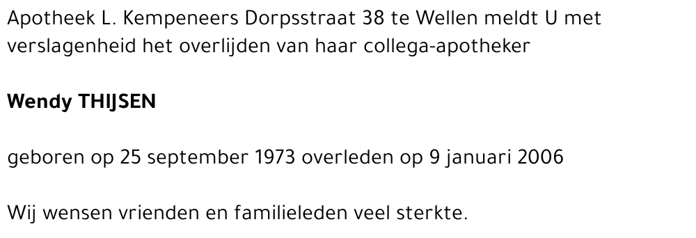 Wendy Thijsen (apotheek)