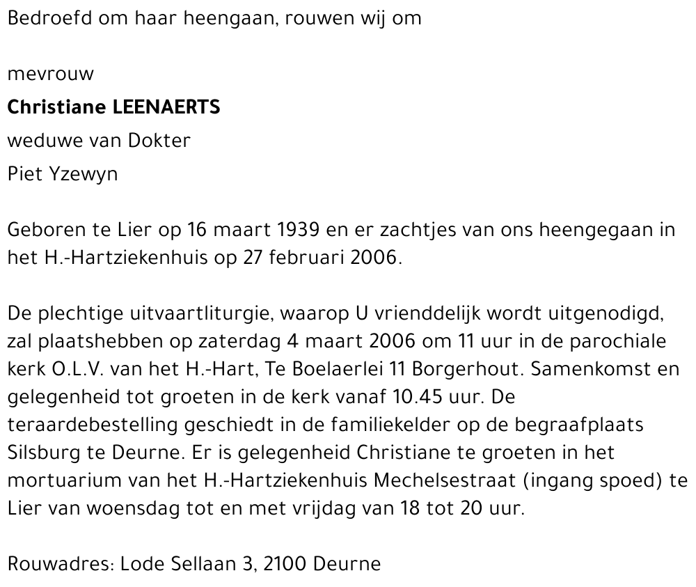 Christiane Leenaerts