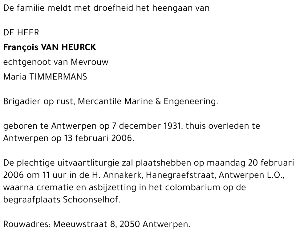 François Van Heurck