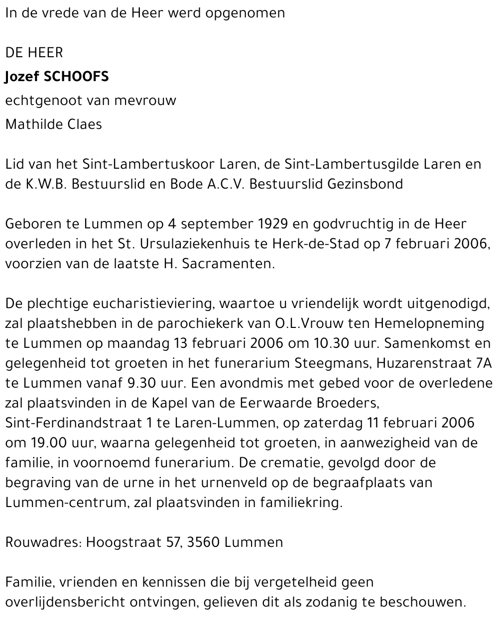 Jozef Schoofs