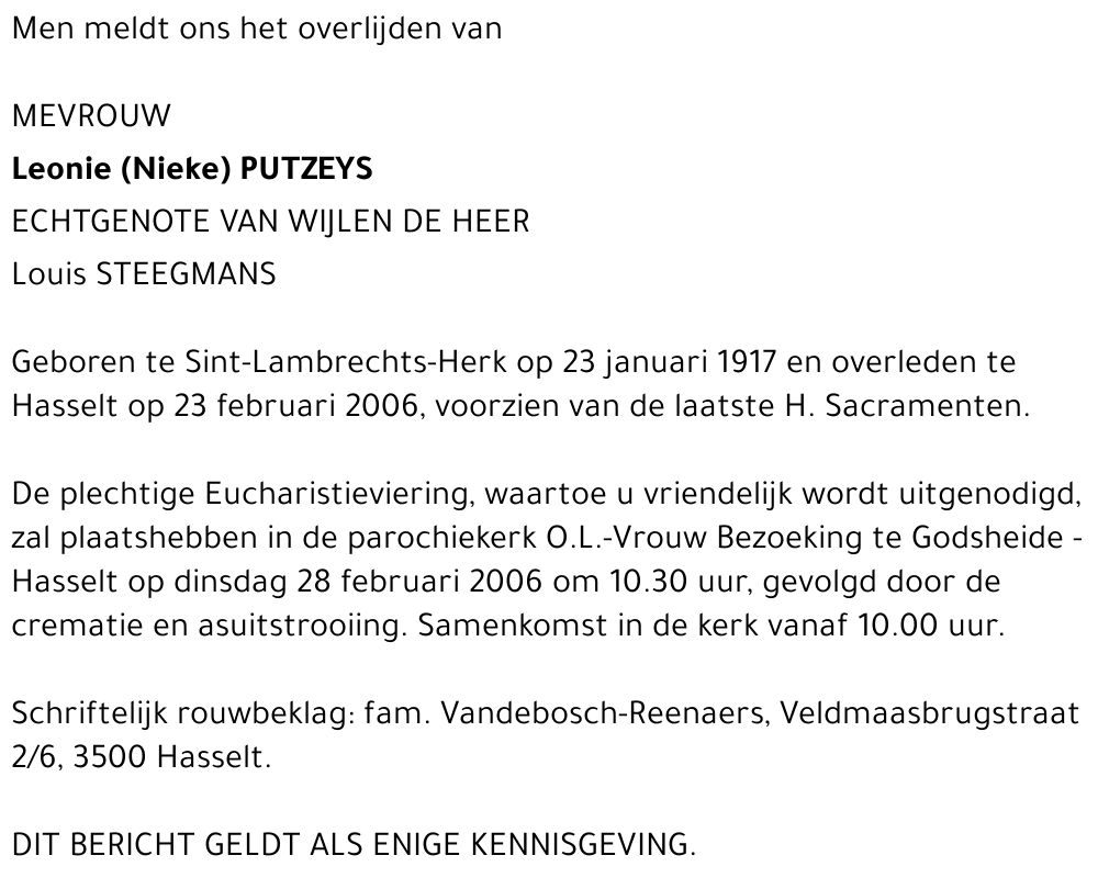 Leonie Putzeys