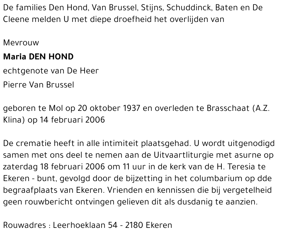 Maria Den Hond