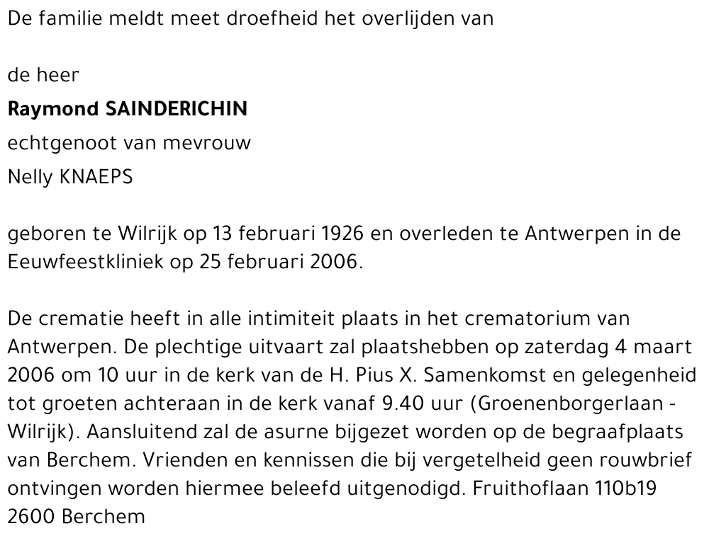 Raymond Sainderichin