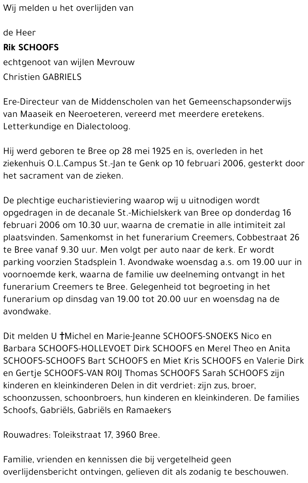Rik Schoofs