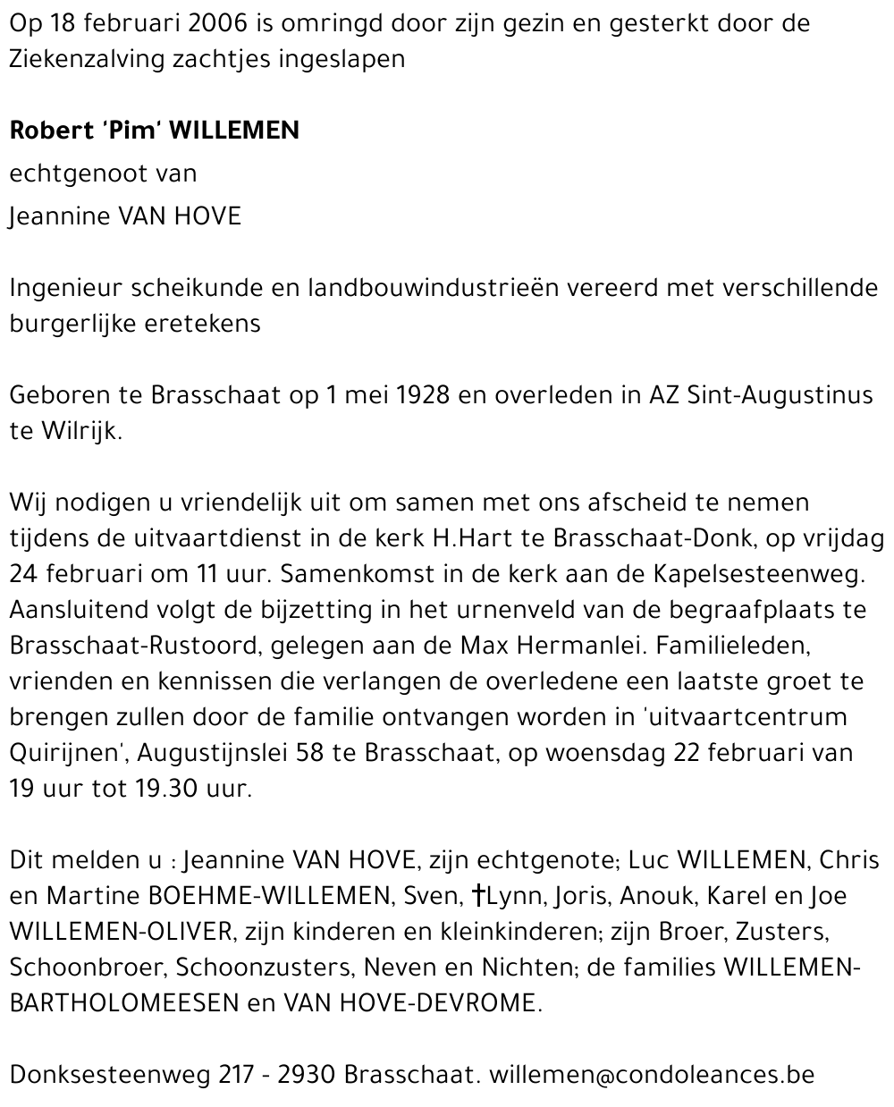Robert 'Pim' Willemen