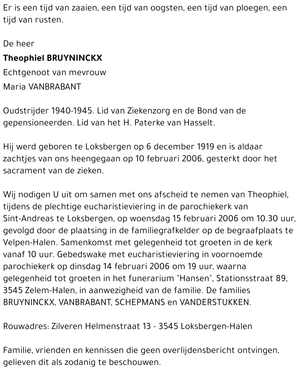Theophiel Bruyninckx