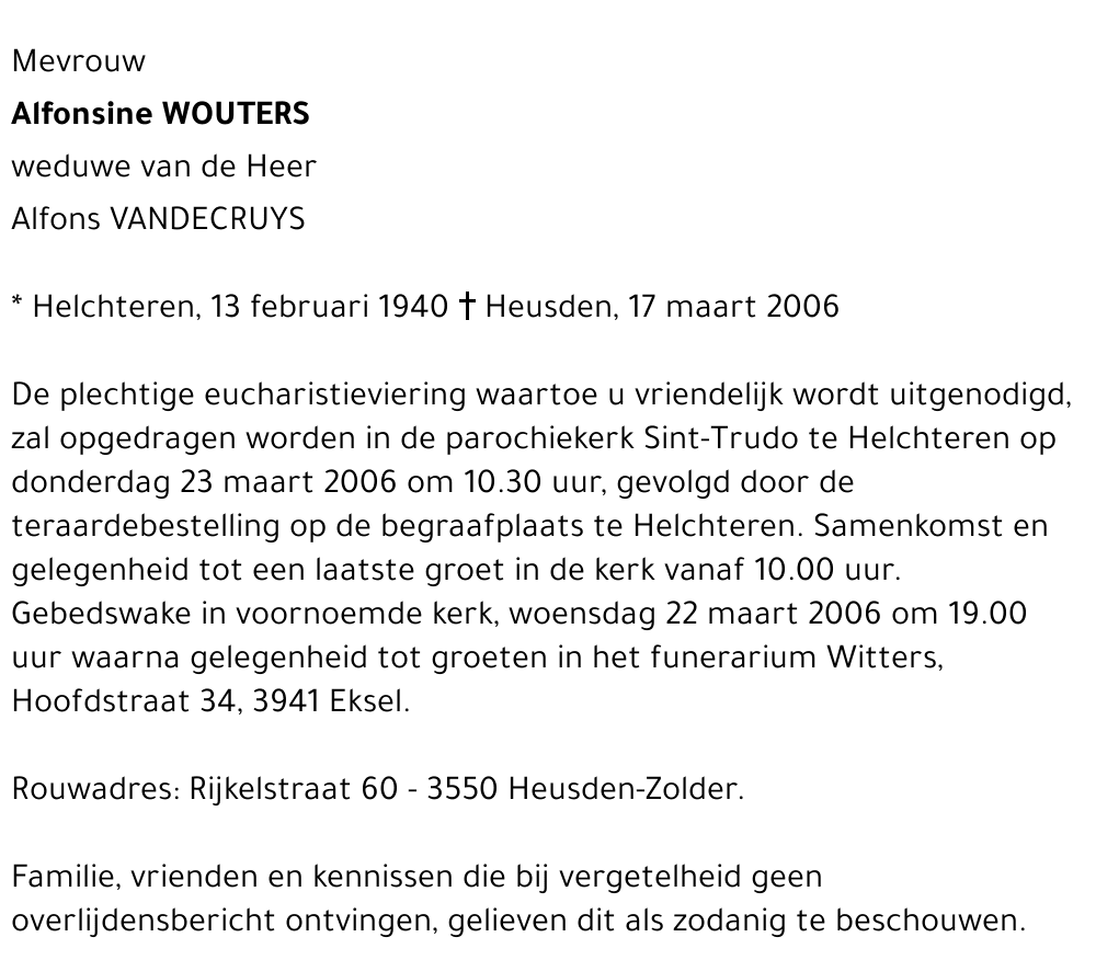Alfonsine Wouters