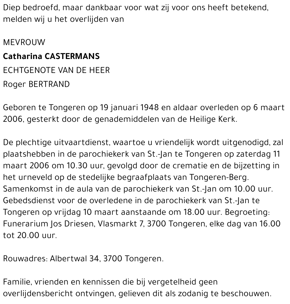 Catharina Castermans