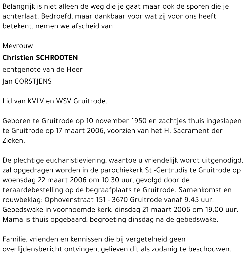 Christien Schrooten