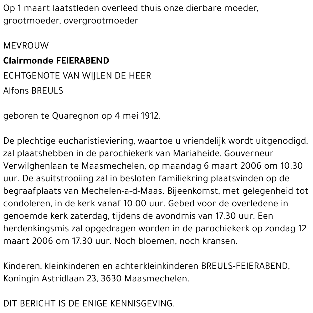 Clairmonde Feierabend