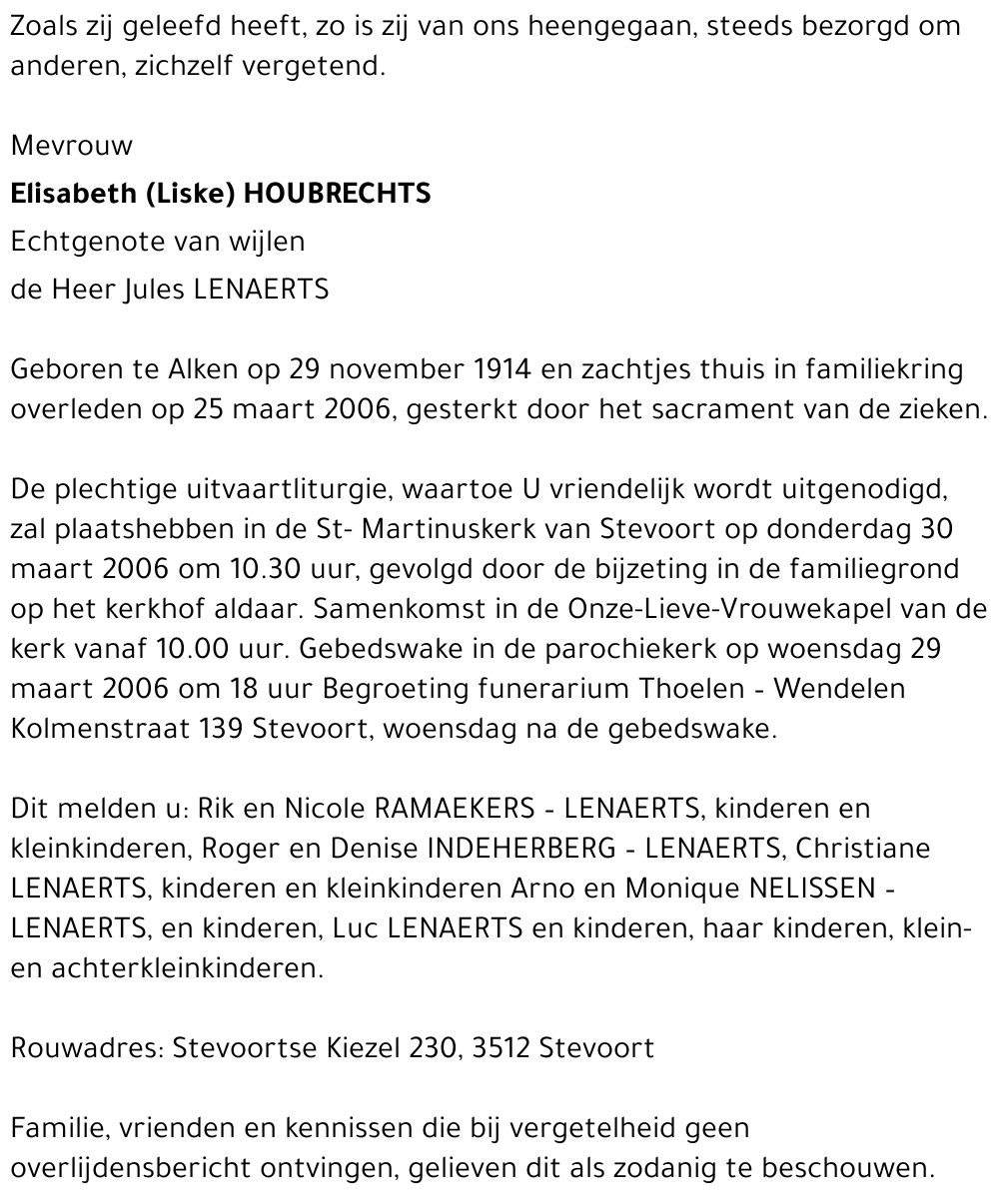 Elisabeth Houbrechts