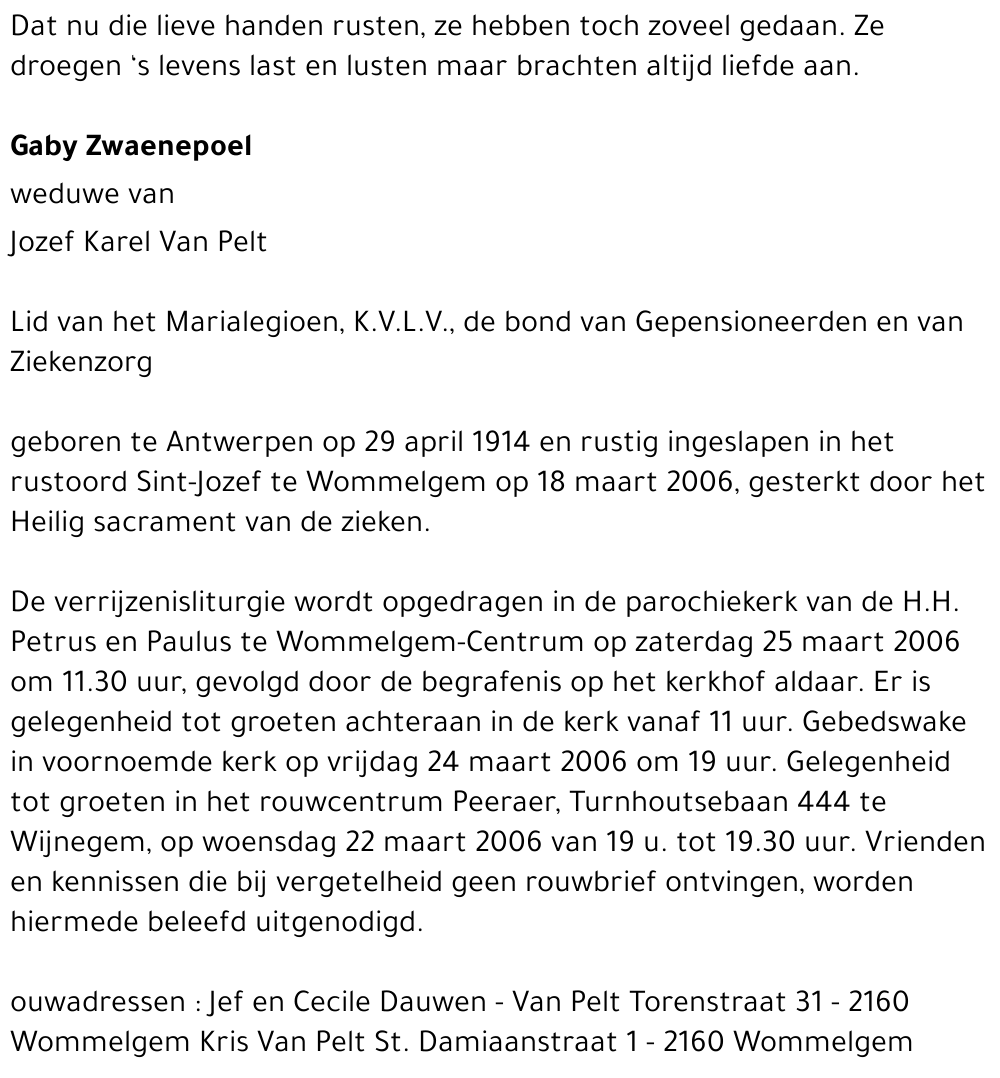 Gabriella Zwaenepoel