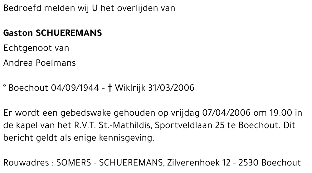 Gaston SCHUEREMANS