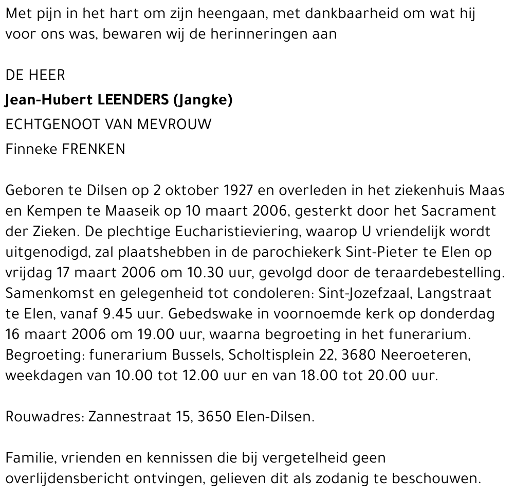 Jean-Hubert Leenders