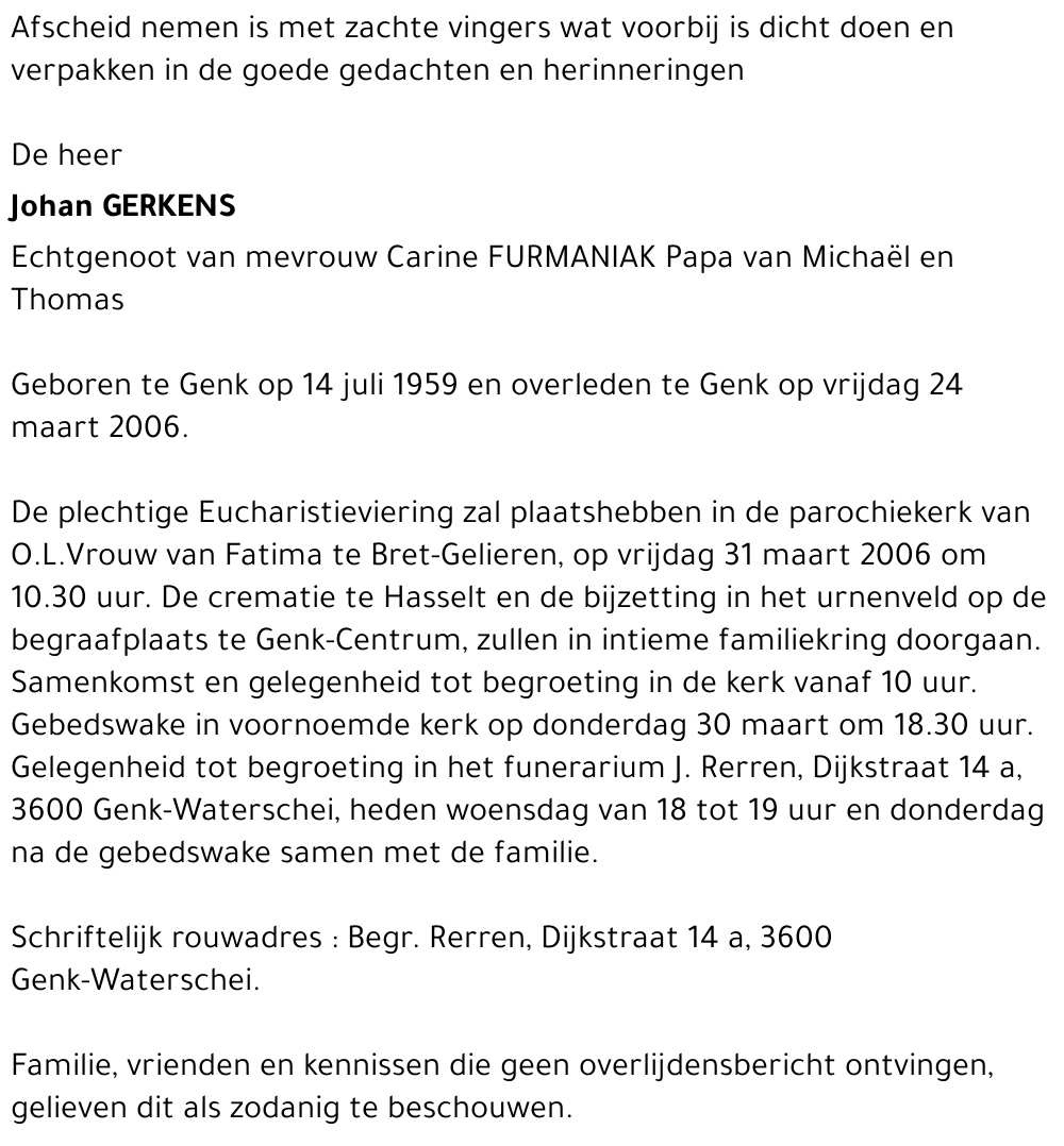 Johan GERKENS
