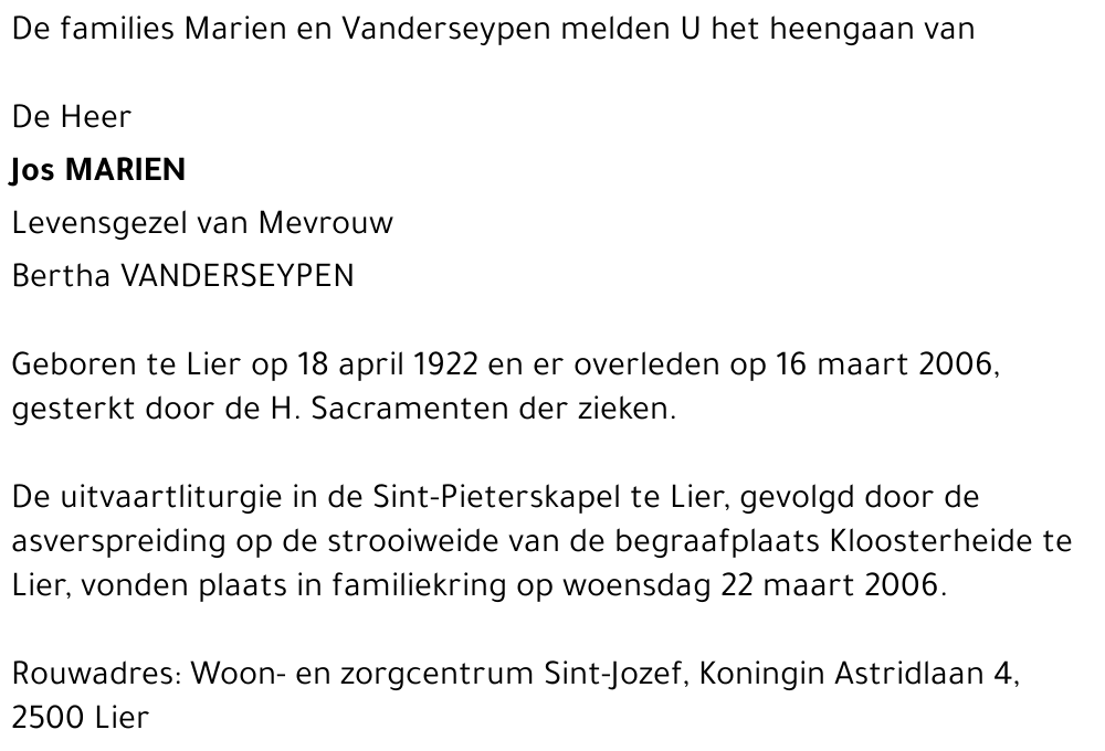 Jos MARIEN